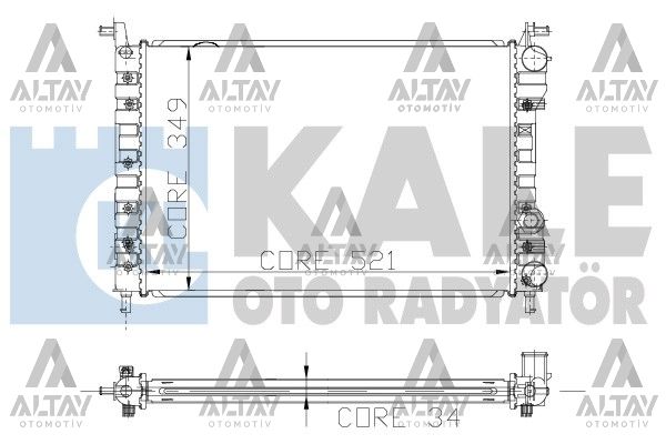 Fiat Palio Su Radyatörü 1996-2005 Radyatör Su OEM 46449104